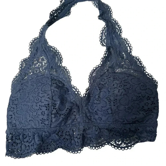 Aerie navy halter neck lace  bralette S - Picture 1 of 4